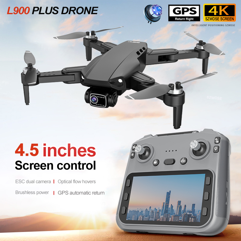 Fpv Brushless Rc Drone 4K - Dron L900 PLUS GPS z kamerą