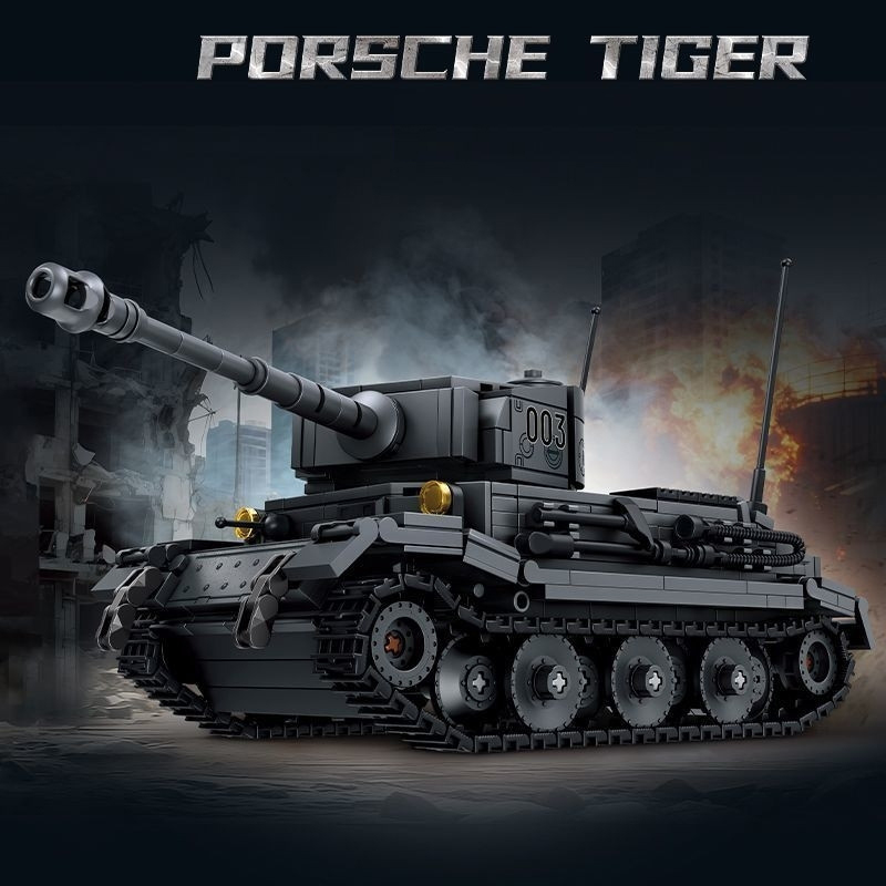 Lego Compatible Military Tank - 712 elementów – zestaw klocków do