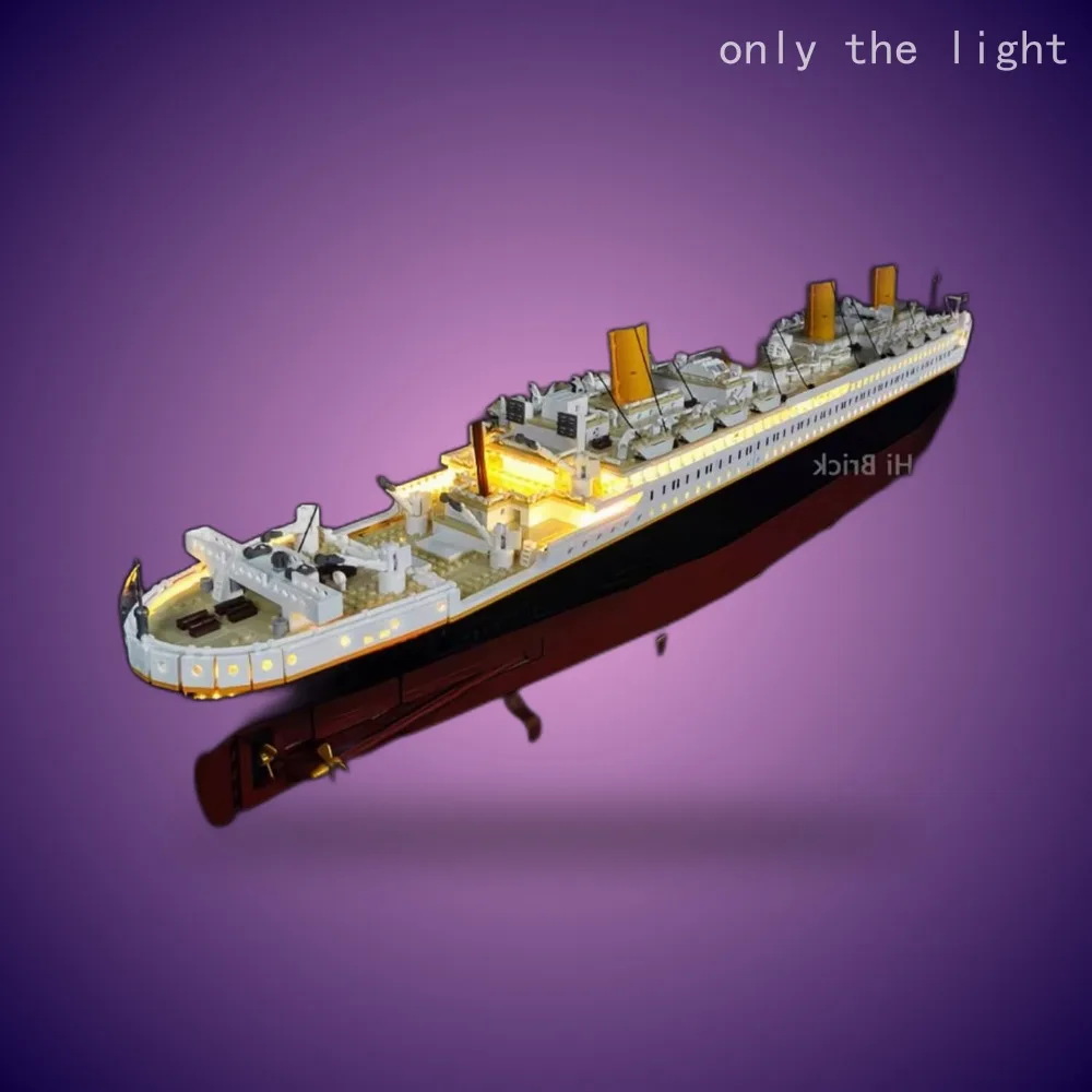 Building Blocks - Zestaw oświetlenia LED do statku Titanic,