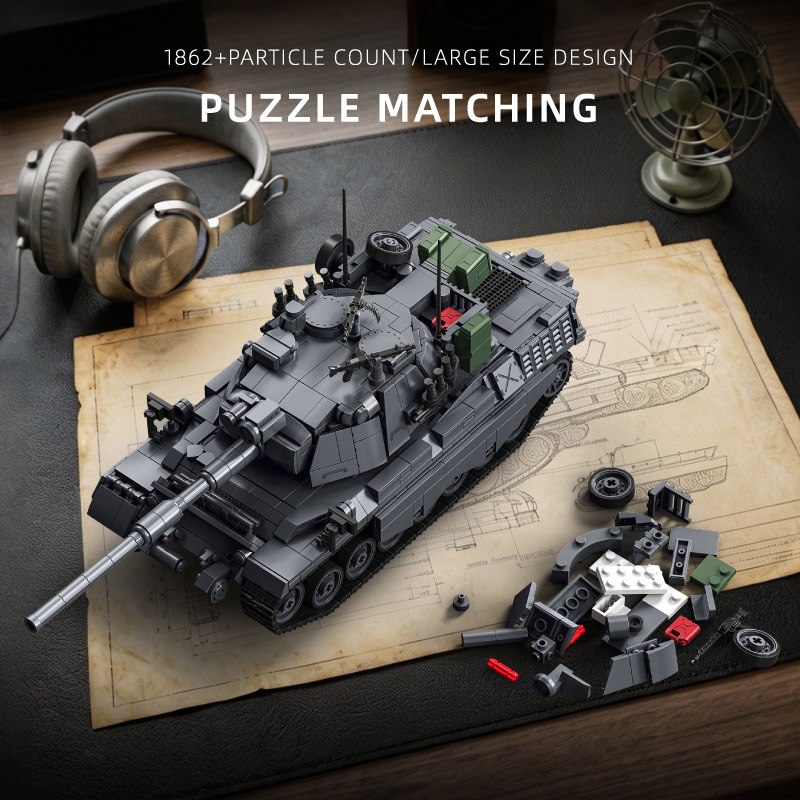 Wojskowy model czołgu Leopard  – Lego Compatible Military Tank recenzja i cena