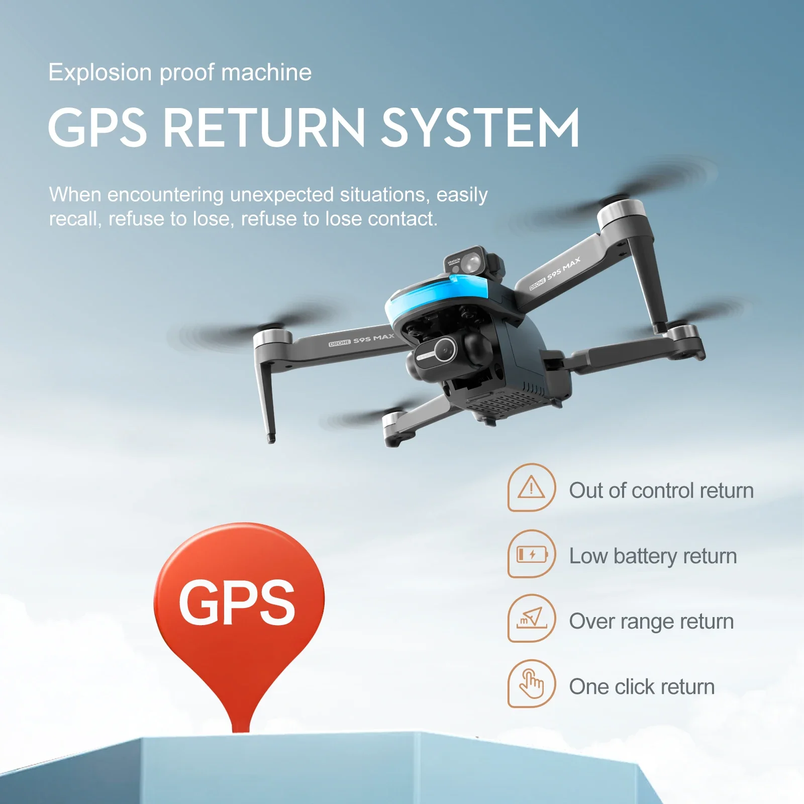 NOWOŚĆ S9S MAX MINI Drone 4K 2 – Fpv Brushless Rc Drone 4K recenzja i cena