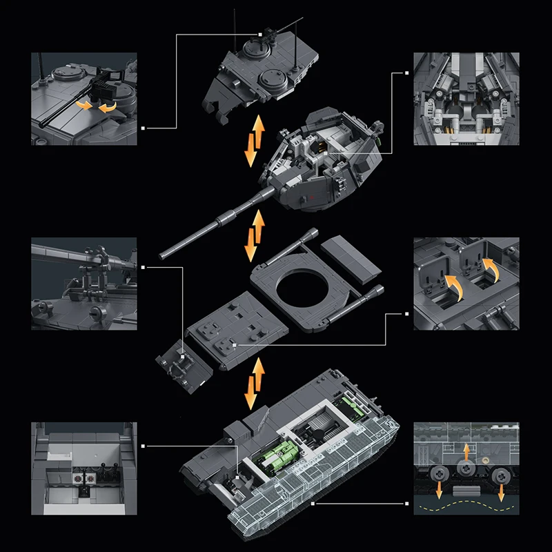 2165 elementów, zestaw klocków – Lego Compatible Military Tank recenzja i cena