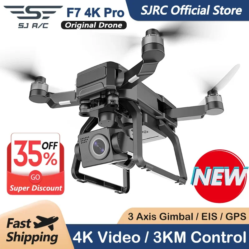 SJRC F7 4K PRO Camera Drone GP – Fpv Brushless Rc Drone 4K recenzja i cena