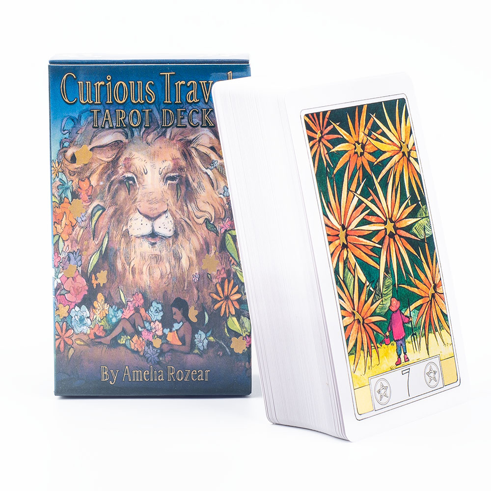 Ciekawe podróże Tarot 10,3 * 6 – Tarot Cards Deck With Guidebook recenzja i cena