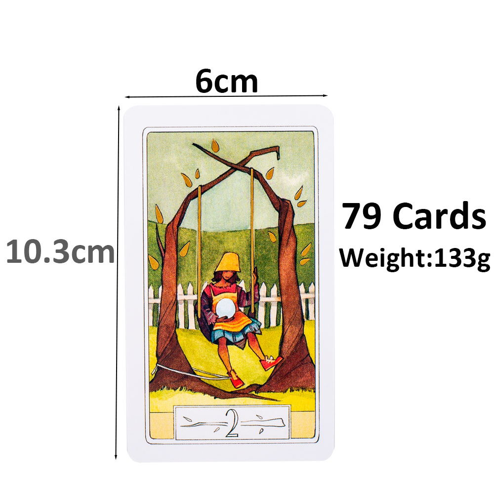 Ciekawe podróże Tarot 10,3 * 6 – Tarot Cards Deck With Guidebook recenzja i cena